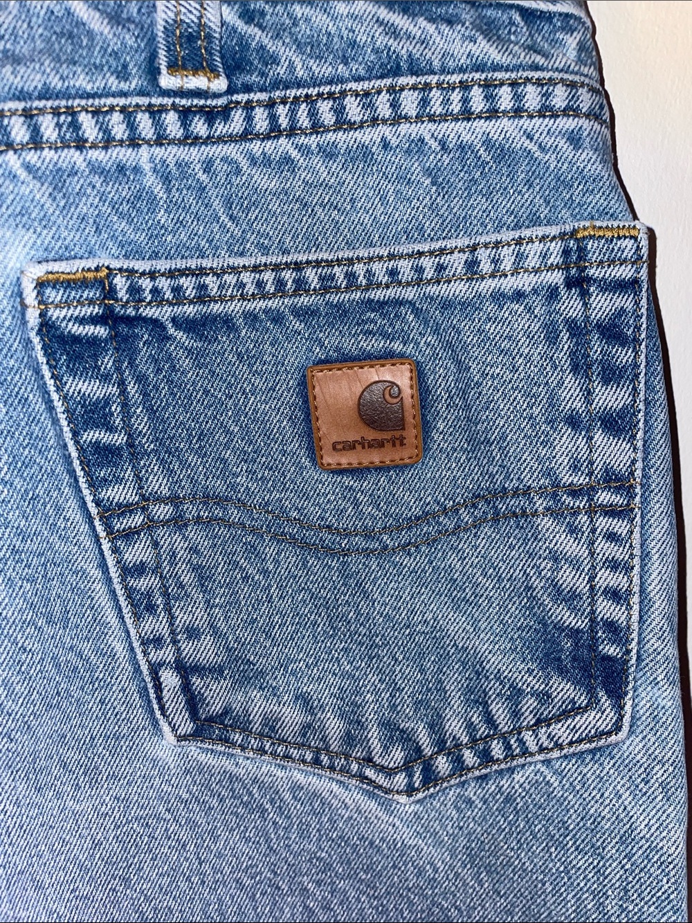 Carhartt Men's Light Wash Straight Jeans Size 40x32 - Picture 7 of 16